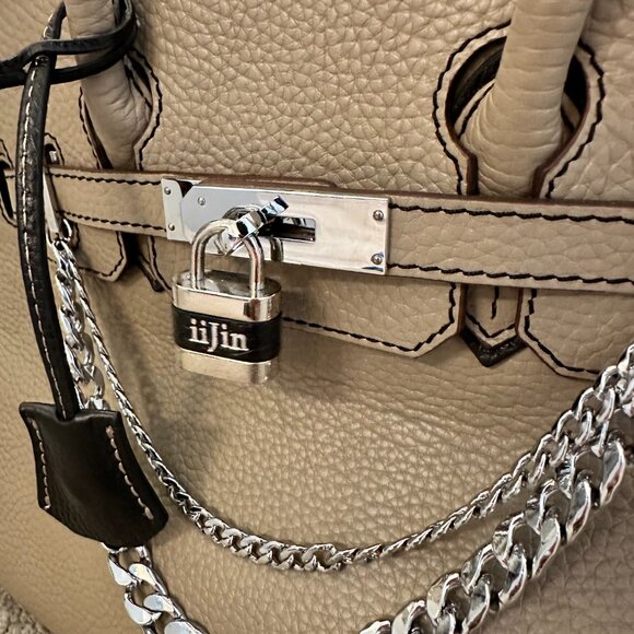 iiJin Togo Leather Birkin Style Handbag - Picture 6 of 13